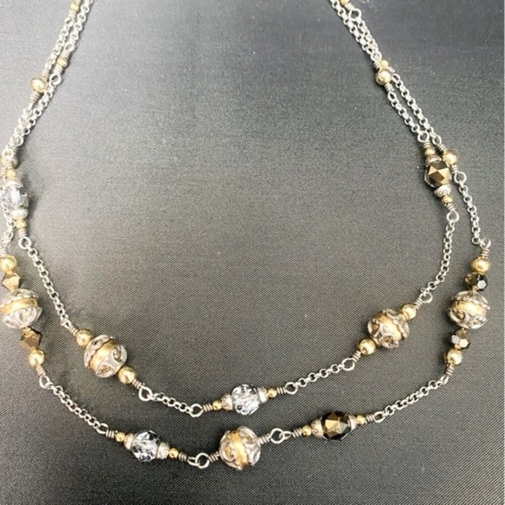 Brighton Vintage Double Strand Necklace